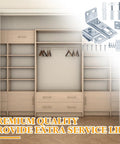 12 Pack Bifold Door Hardware Kit For Closet Doors Replacement Parts Including Track With Guide Wheel For Seven Eighths To One Inch Size Three Eighths Inch Pivot Top And Bottom Brackets For Folding Sliding Barn Doors shown with closet