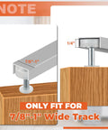 Bifold Door Hardware Repair Kit For 7/8 To 1 Inch Sliding Door Tracks, 2 Pack Includes Top And Bottom Brackets, Guide Wheels, Pivots, And Screws For Easy Replacement Of Damaged Bifold Door Components, fits 7/8 to 1-inch tracks.