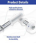Bifold Closet Door Hardware Kit With 16 Pieces Top Roller Guide Wheels And Top Pivots featuring durable stainless steel and plastic components.