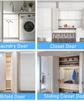 Laundry, closet, bifold, and sliding closet doors showcasing different door types for home interiors.