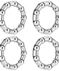 Bike Ball Bearing Retainer Set 5/16 Inch for Crank Bottom Bracket Replacement, 4 pcs stainless steel for MTB repair.