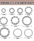 Display of bike bearings in various sizes from 20mm to 45mm for Five Sets Bike Bearing Kit With Fifty Bearings In Ten Sizes From 4mm To 8mm For Mountain And Road Bicycles Includes Headset Retainer And Crank Caged Wheels Universal Compatibility Repair Kit.
