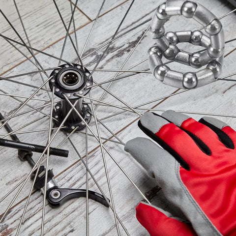 Five Sets Bike Bearing Kit With Fifty Bearings In Ten Sizes From 4mm To 8mm For Mountain And Road Bicycles Includes Headset Retainer