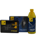Essentials Micro VSystem Automatic Bike Chain Lubrication System With Scorpion Dual Injector and 16.9 Fl Oz Blue Refill Bundle