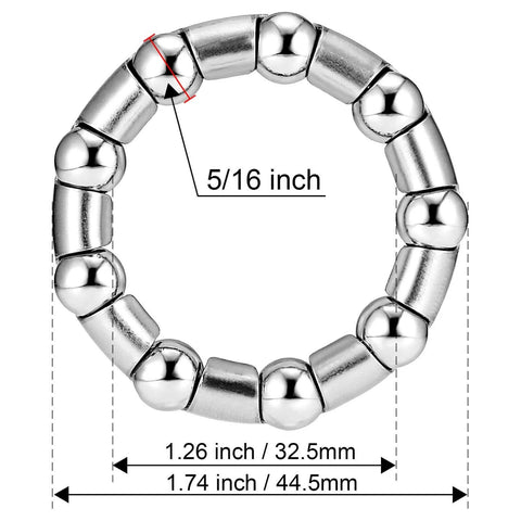 Close-up of a Bike Ball Bearing Retainer Set 5/16 Inch Ball Bearings For Bicycle Crank Bottom Bracket Replacement 4 Pcs MTB.