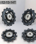 Pulley Road Bike Jockey Rear Derailleur Pulley Roller for Repair Kit Bearing Mountain Bike Rear Idler 11T-2PCS, close-up view
