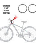 Beefy Premium One And One Eighth Inch Headset Bearings Kit with Twenty Two Five Thirty Second Inch Ball Bearings for bikes