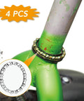 Bike frame with 5 By 32 Inch 16 Balls Stainless Steel Bike Headset Bearings installed, showing durability and fit for smoother steering.