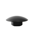 Side view of Bike Headset Cap Top Cover Waterproof Dustproof Rubber Spacer For M6 Inside Hex Screws, black, single piece