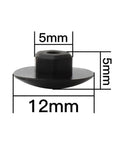 Bike Headset Cap Top Cover Waterproof Dustproof Rubber Spacer For M6 Inside Hex Screws, shown with dimensions.