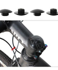 Bike Headset Cap Top Cover Waterproof Dustproof Rubber Spacer For M6 Inside Hex Screws installed on MTB bike stem