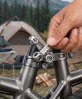 10 In 1 Bike Multitool Wrench For Road And Mountain Bikes On The Go Ultra Compact Dog Bone Hex Socket Kit in use outdoors