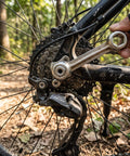 Using 10 In 1 Bike Multitool Wrench For Road And Mountain Bikes On The Go Ultra Compact Dog Bone Hex Socket Kit for gear adjustment