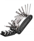 Compact 16 In 1 Bike Repair Multitool Set With Folding Magnetic Screwdrivers for outdoor cycling, showing Allen wrenches and socket tools.