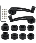Window Crank Handle Replacement Billet Aluminum Fits 0.4 Inch Round or Square Axis With 16 Splines Includes Fix Rings