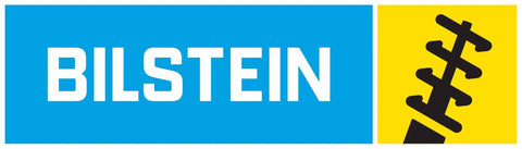 Bilstein logo with text and stylized shock absorber icon, representing automotive parts company.
