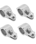 4-pack stainless steel Bimini top jaw slides clamps for 1-inch round tubing boats