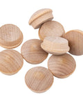 Birch Wood Mushroom Head Screw Hole Plugs Three Quarter Inch Diameter Pack Of 50 End Grain Round Button Plugs Turned With Shoulders