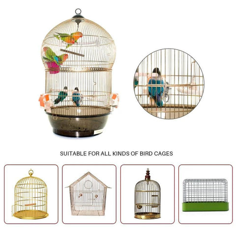 30 Piece Trigger Snap Hooks Set With 360 Degree Swivel Lobster Clasps Heavy Duty Zinc Alloy Clips attached to bird cages