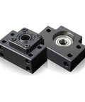 Standard End Supports 1PCS BK10, 1PCS BF10 for CNC Machine Parts SFU1204 Ball Screw, carbon steel construction, blackened surface