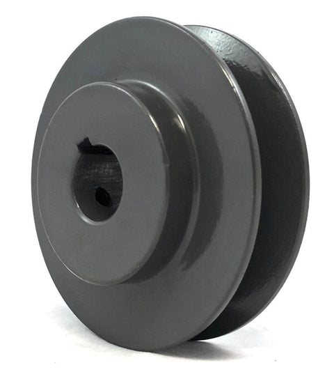 BK40-5/8" Bore Solid Pulley - 4" OD for V-belts cast iron size 4L, A - Buy Bearings online - Fast US Shipping