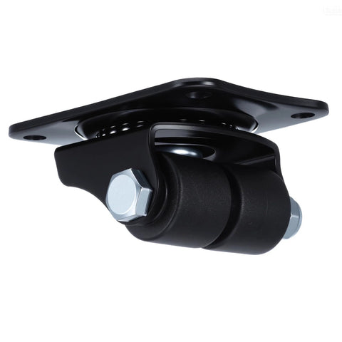 4 Pack 1 Inch Caster Wheels Heavy Duty Low Profile Plate Swivel Casters With Double Nylon Wheels 1100 Lb Load Capacity Anti Wear