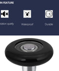 Close-up of a black 2-inch nylon roller with 4-inch stem, part of a 10 pack, featuring quiet, durable 6200-2RS bearings for garage doors