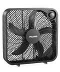 Go To Box Fan For Bedroom And Living Areas With 3 Speed Settings And 2295 CFM Airflow, Lightweight 5 Blade Design Pelonis