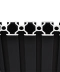 Close-up of Two Pack 20 Series T Slot 2080 Aluminum Extrusion Profile 19.7 Inch 500mm European Standard Anodized Linear Rail Black