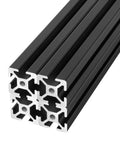 1010 Series 1x1 Inch T Slot Aluminum Extrusion Black Anodized 25mm x 25mm European Standard For 3D Printer Frames CNC DIY Builds