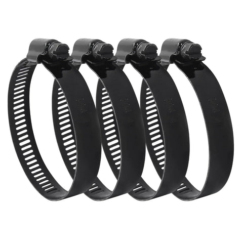 2.5 Inch Stainless Steel Worm Gear Hose Clamp Set of 4 Premium 304 Stainless Steel Corrosion Resistant Adjustable 40 to 63mm