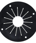 Rigging Grommet 3 Inch Black For Boats And Docks With Rugged Rubber Center And Durable Plastic Ring Protects Lines And Wiring Passing Through Decks And Rails Preventing Snags And Wear For Marina Installations