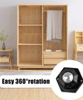 Four Ball Bearing Rollers With 360 Degree Swivel Universal Ball Casters, 200 Pound Capacity, Self-Adhesive Mini Casters For Trash Cans, Storage Cabinets, Small Furniture And Appliances, Black installed under wood cabinet