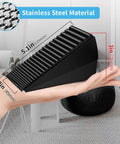 Heavy Duty Door Stopper For Bottom Of Door 3 Inch Tall Adjustable Metal Door Stop With Anti Slip Rubber Grip on hand