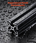 4PCS 23.6 in (600 mm) T Slot 4040 Aluminum Extrusion Profile Anodized Linear Rail in water-resistant environment