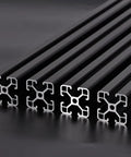 4-Piece 4040 T Slot Aluminum Extrusion Profile 78.7 Inch European Standard Anodized Linear Rail For 3D Printer Parts And CNC DIY Projects 2000mm Black