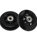 76mm x 24mm Wheels Replacement for 360 PowerRider RipRider FlashRider Caster Trike Ripster Ripsurf Caster Board Kids, black wheels