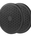 2 Pack 8 Inch Heavy Duty Lazy Susan Rotating Swivel Stands, Black Turntable Bases with Steel Ball Bearings, Smooth 360 Rotation