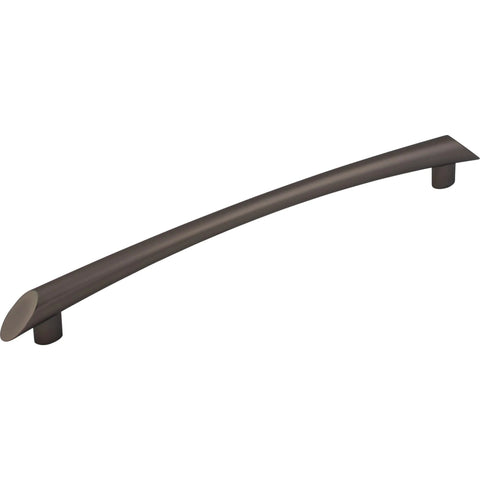 Nine Inch Center Arch Pull Flat Black Finish Zinc Alloy Cabinet Door And Drawer Hardware For Kitchen And Bath Elegant Center Arch Design
