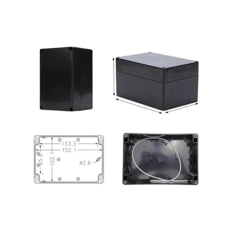IP65 Rated ABS Plastic Electrical Enclosure Box For Electronics, Built To Last Rugged And Waterproof Junction Case With 4 M16 Cable Glands