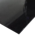 Close-up of ABS Black Plastic Sheet 12 By 18 By One Sixteenth Inch Haircell Front Pattern, Smooth Back, for automotive repairs and DIY projects.