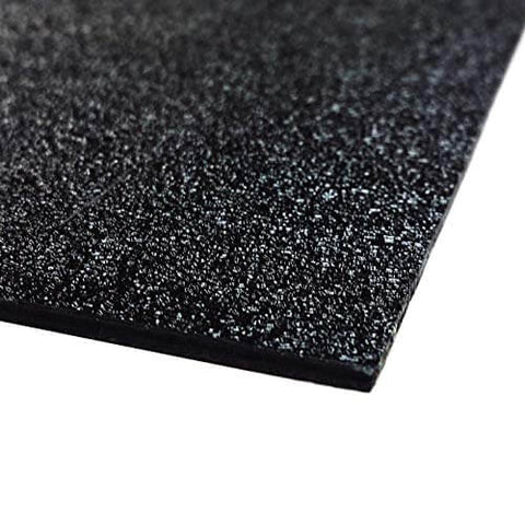 ABS Black Plastic Sheet 12 By 18 By One Sixteenth Inch Haircell Front Pattern Smooth Back for DIY and Hobby Projects close-up view