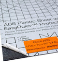 ABS Black Plastic Sheet 12 By 18 By One Sixteenth Inch Haircell Front Pattern Smooth Back Dope For Automotive Repairs