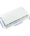 Black ABS Round Spacers For M5 Screws Kit 240 Pcs in plastic storage case with dimensions marked on top.