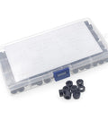 11mm Outer Diameter ABS Unthreaded Clearance Spacers Standoffs Kit for M6 Screws with plastic storage case and loose spacers.