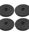 4 Inch Black Acrylic Lazy Susan Turntable Set 4 Pcs Round Swivel Plate Bearings for spice rack and kitchen organization