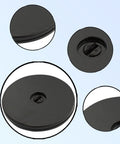 4 Inch Black Acrylic Lazy Susan Turntable Set 4 Pcs Round Swivel Plate Bearings for spice rack and pantry organization