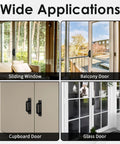 Wide applications of Four Pack Adhesive Cabinet Handles Self Stick Drawer Pulls No Drill Black 4 Inch on sliding windows and doors.