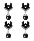 Adjustable 4040 Leg Feet For 40x40 T Slot And V Slot Aluminum Extrusion Black 4 Pack Durable Hardware Accessory Seekliny