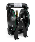 Air-Operated Double Diaphragm Pump, 35 GPM Dual Diaphragm Air Pump Pneumatic Waste Oil Transfer Pump for Chemical, 1 Inch Inlet/Outlet Port